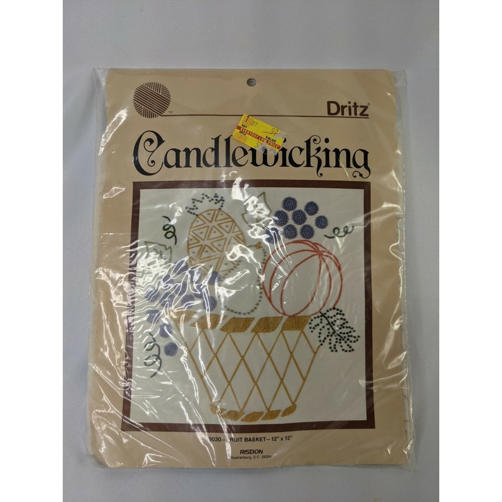 Dritz Candlewicking 9030 Fruit Basket 12x12 Inch Kit